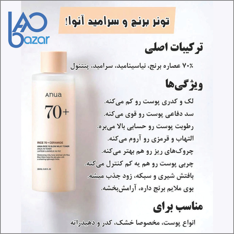تونر آنوا برنج