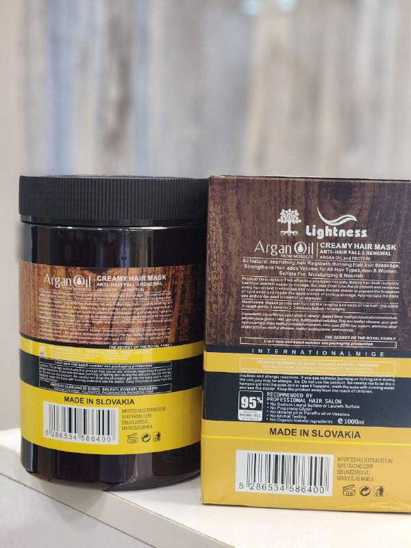 ماسک مو لایتنس حاوی روغن آرگان